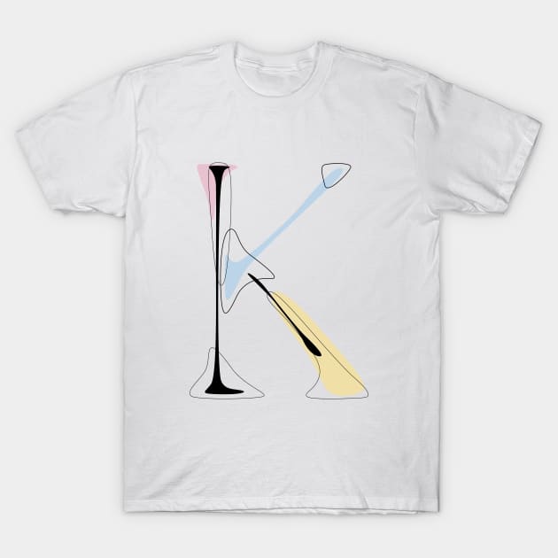 Pastel K T-Shirt by Explicit Design